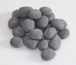 Youlian 24 Pcs Grey Stone-Like Decorative Ceramic Pebble